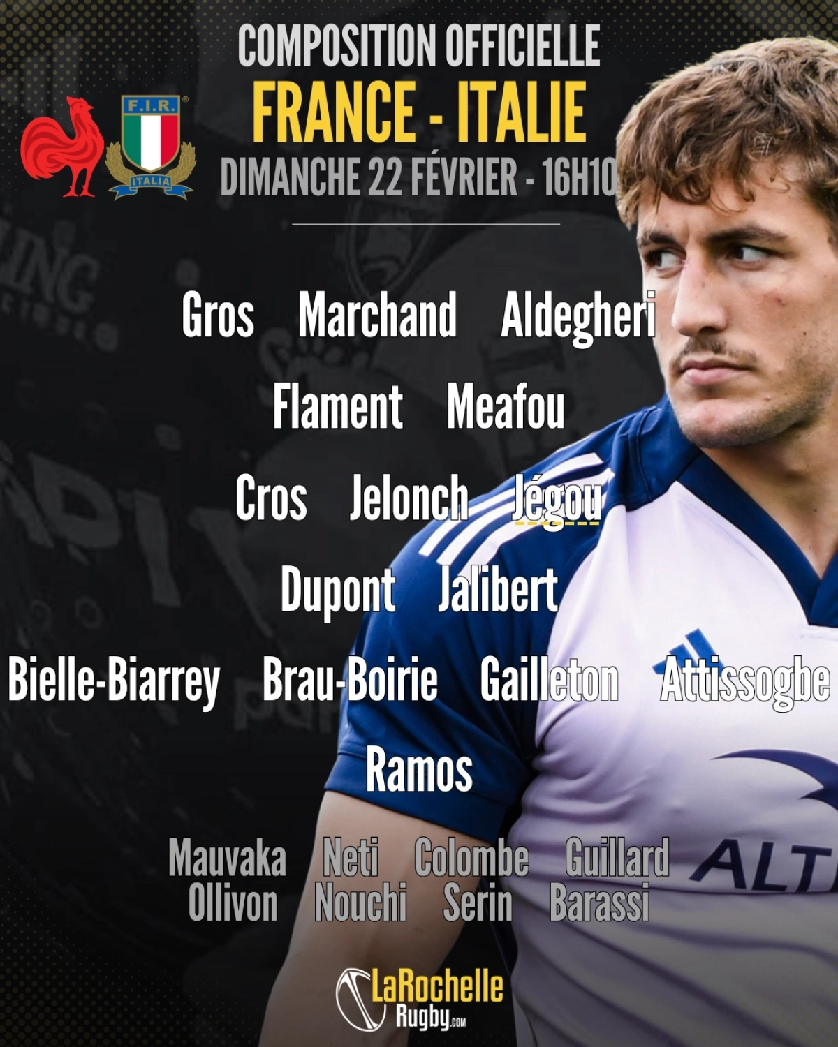France - Italie : La compo officielle du XV de France dévoilée pour le match de dimanche