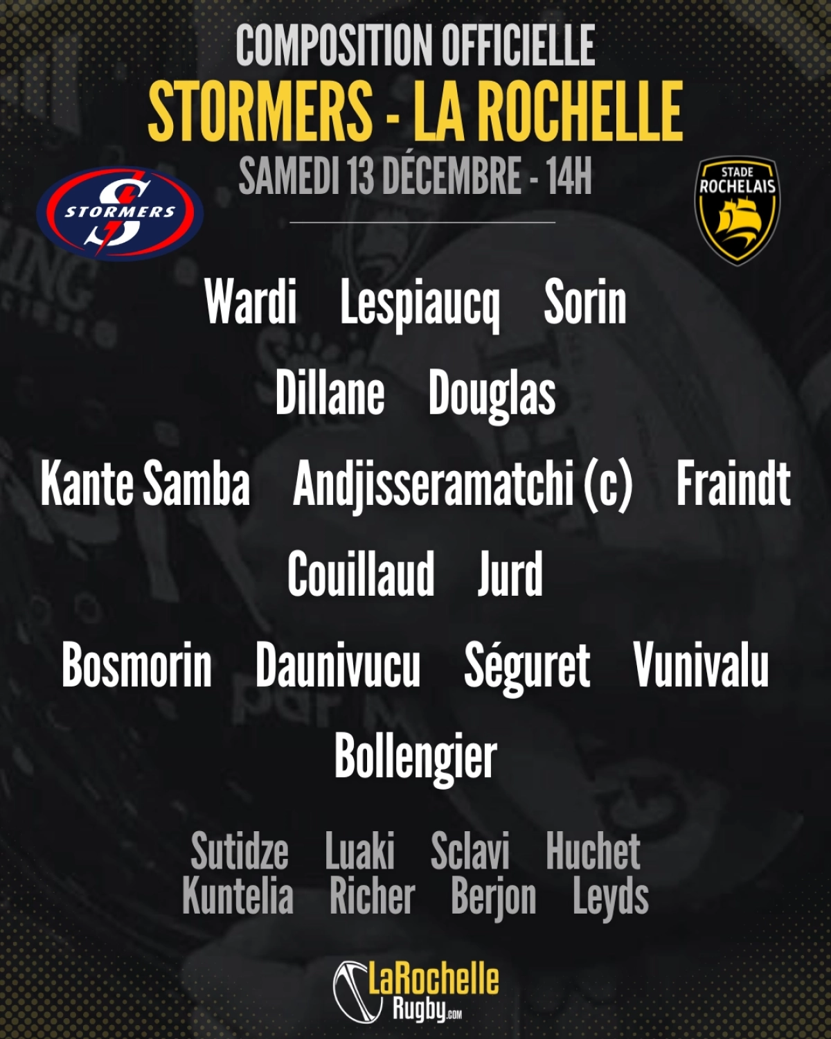 Glasgow - Toulouse : La compo officielle du Stade Toulousain dévoilée pour le match de samedi