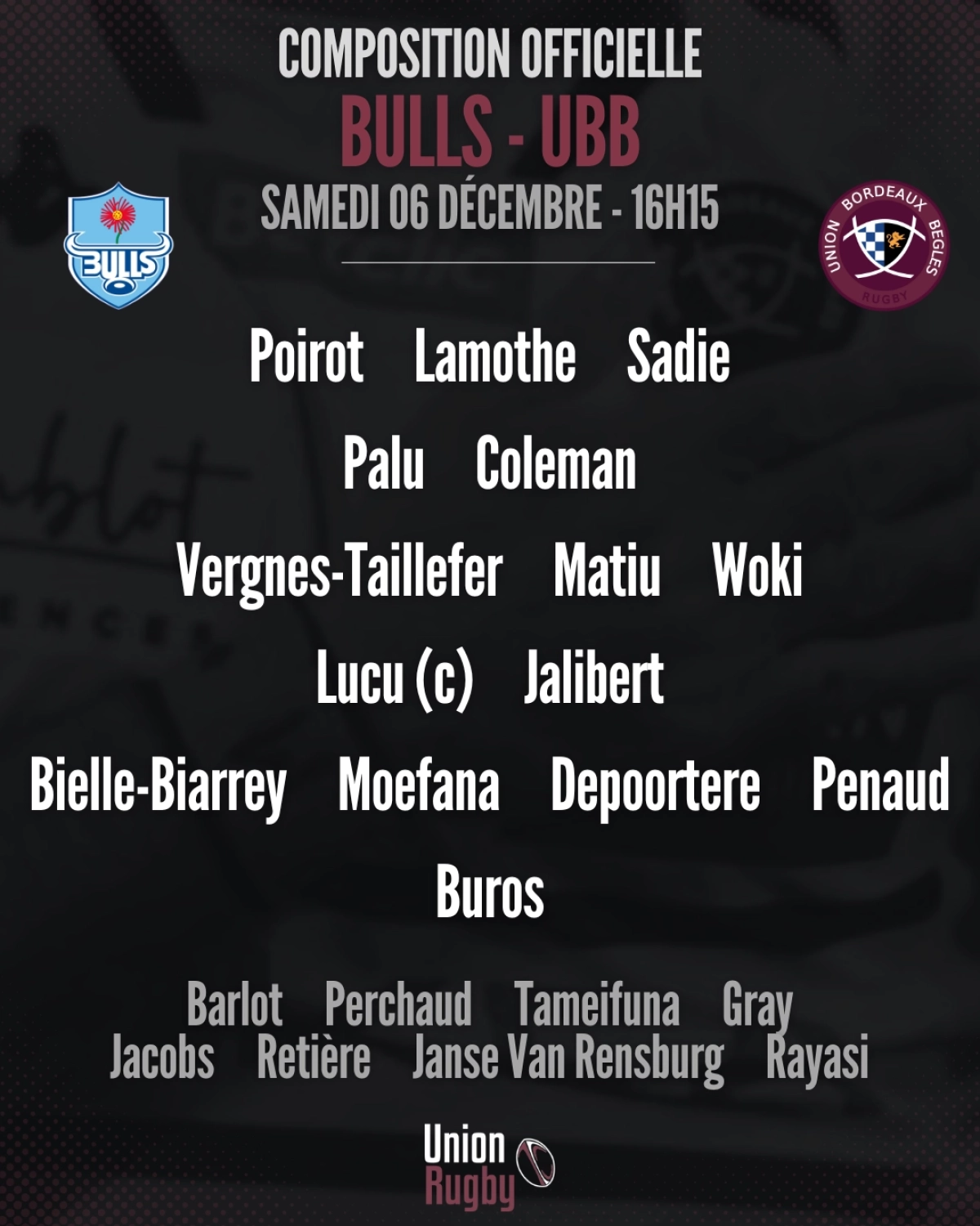 La Rochelle - Leicester : La compo du Stade Rochelais dévoilée pour le premier match de Champions Cup !
