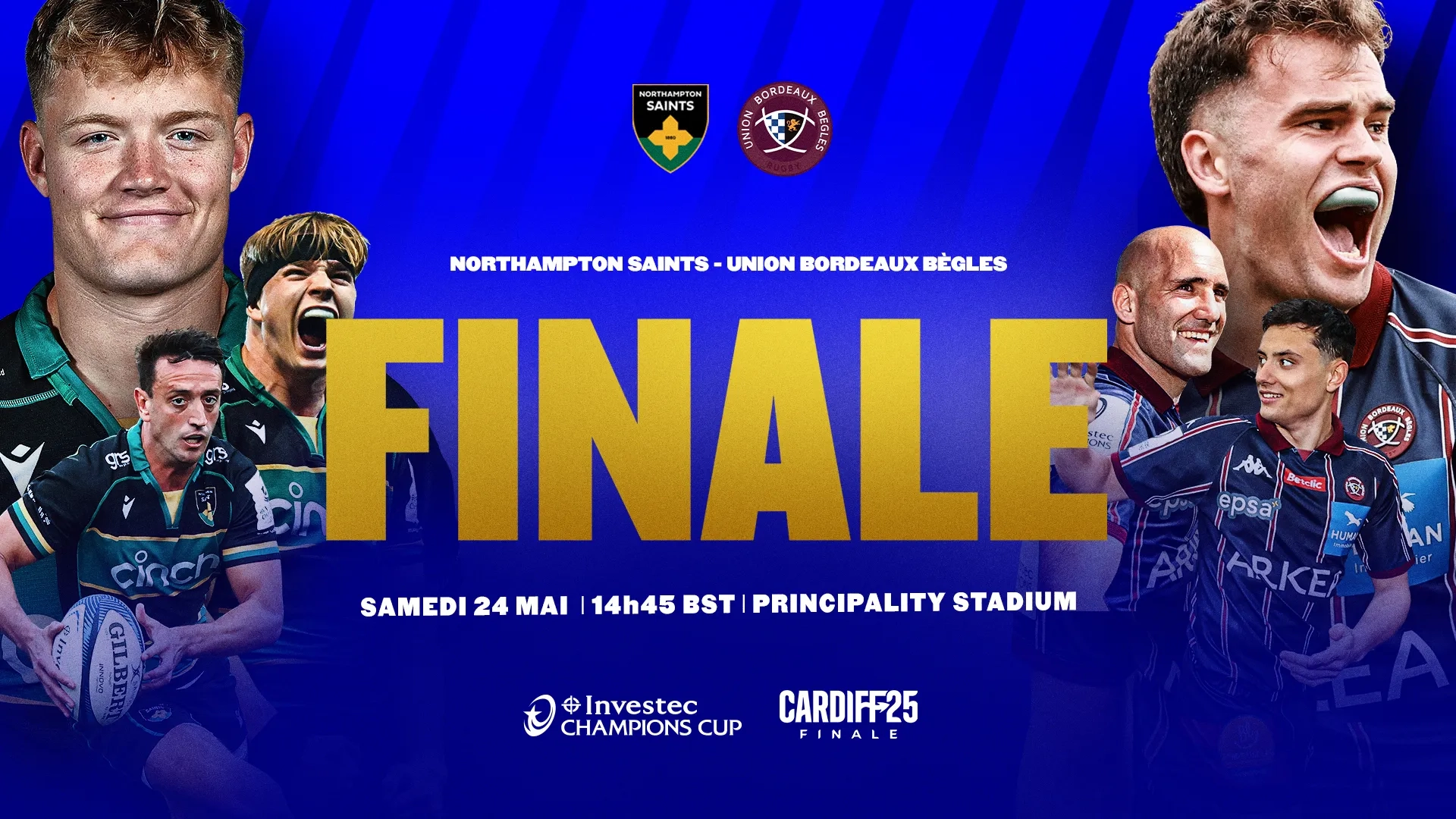 Northampton vs UBB : A quelle heure et sur quelle chaine TV suivre la finale de Champions Cup ?