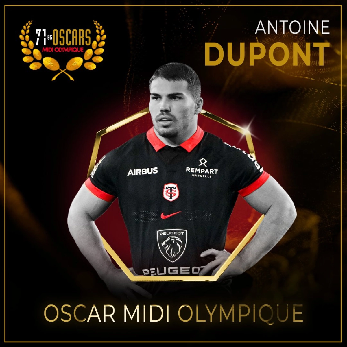 Oscars Midol le Stade Toulousain à l'honneur, Antoine Dupont partage son plaisir