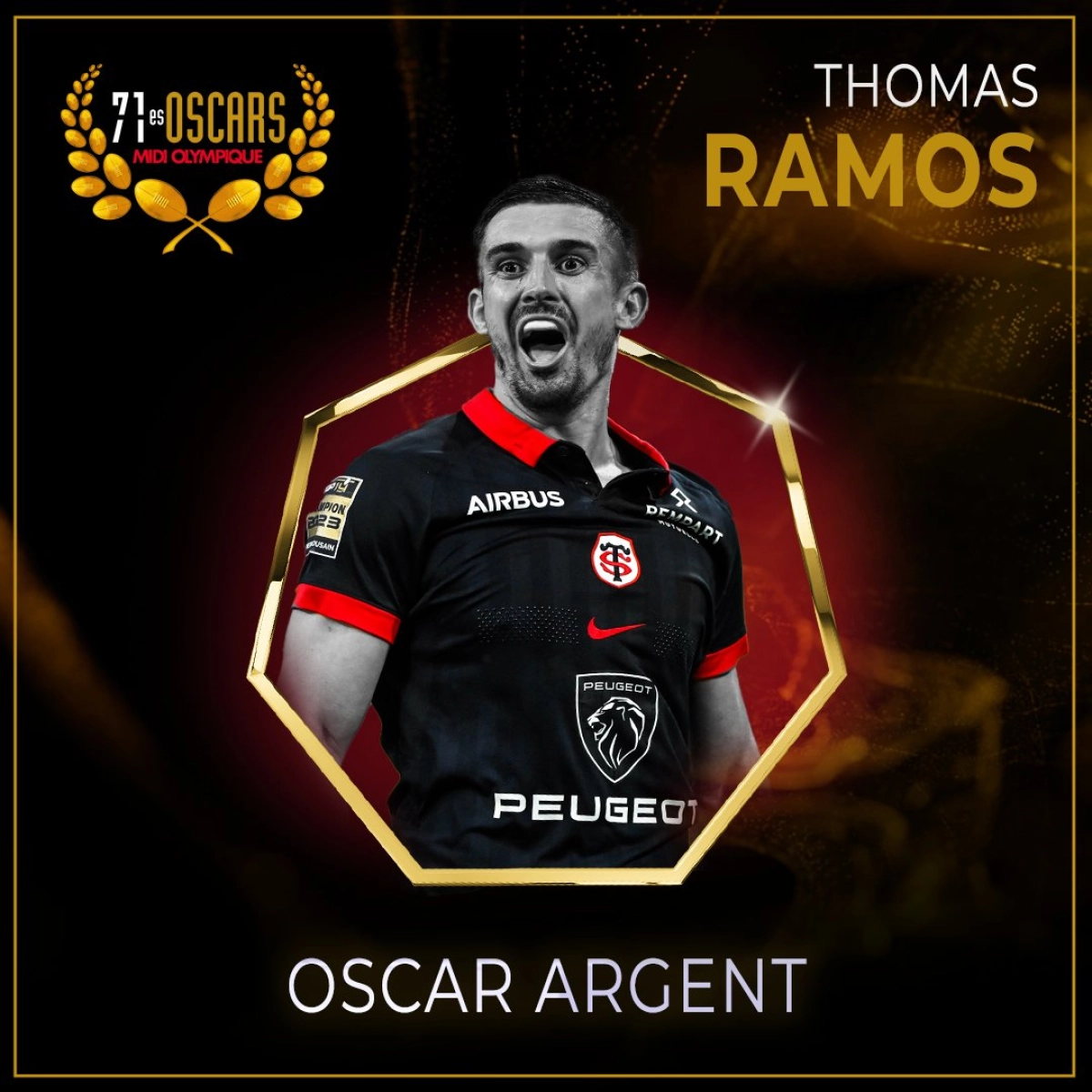 Oscars Midol le Stade Toulousain à l'honneur, Antoine Dupont partage son plaisir