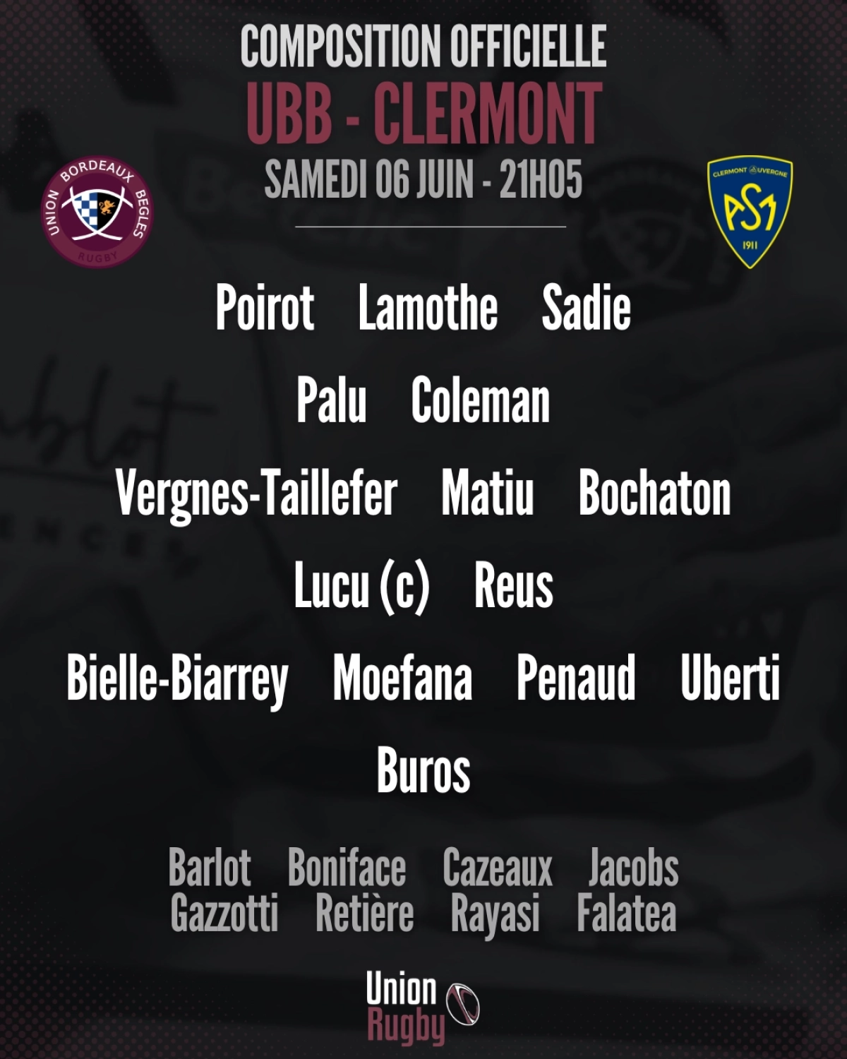 Racing 92 - Toulouse : La composition officielle du Stade Toulousain révélée pour le match de Top 14 samedi