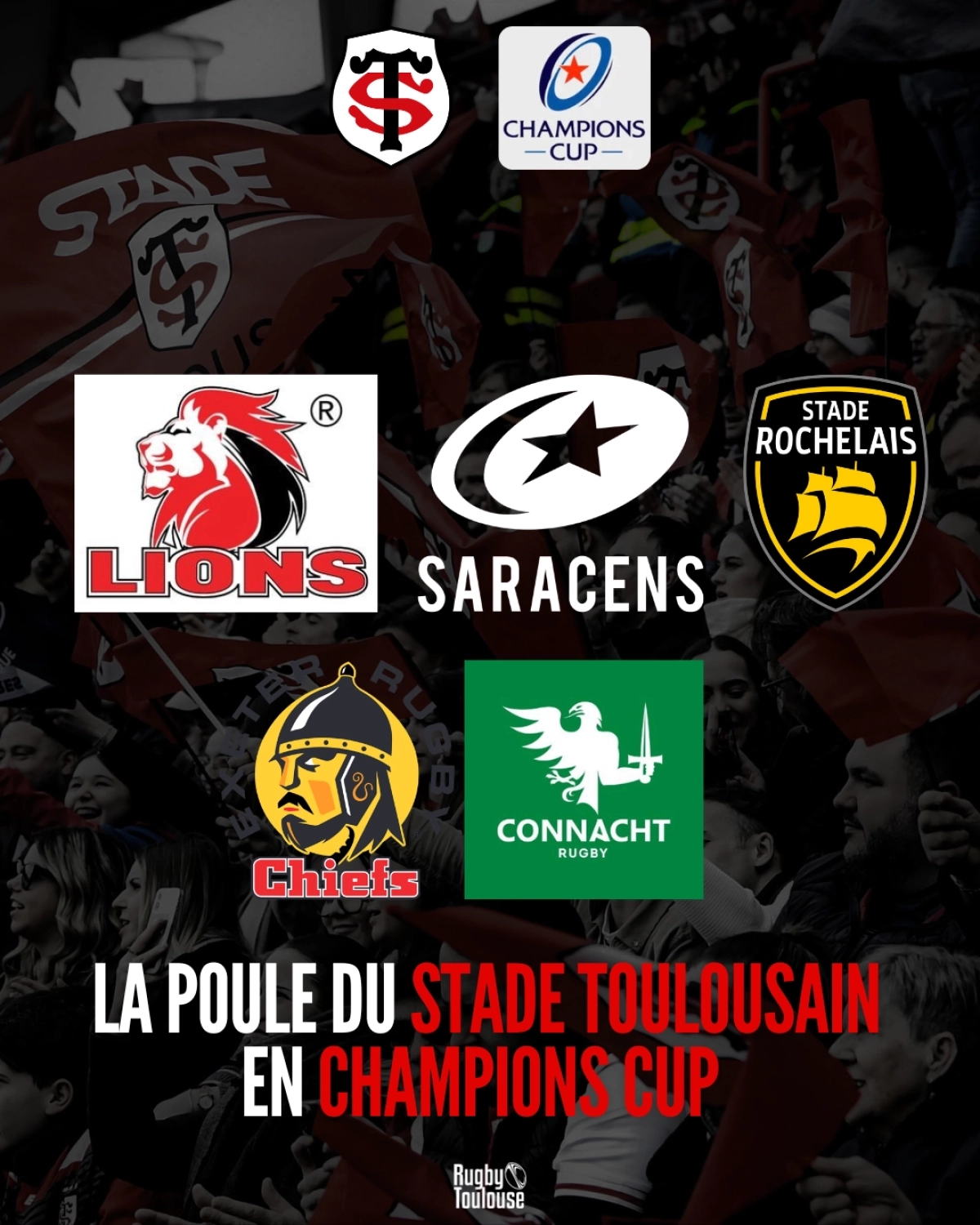 Stade Toulousain : Les adversaires en Champions Cup 2026-2027 dévoilés