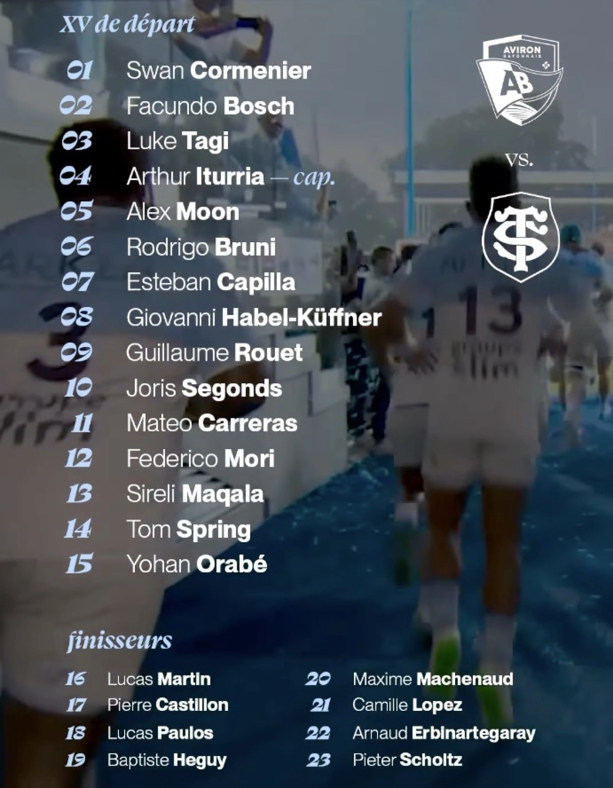 Top 14 : les compositions de Toulouse contre Bayonne révélées