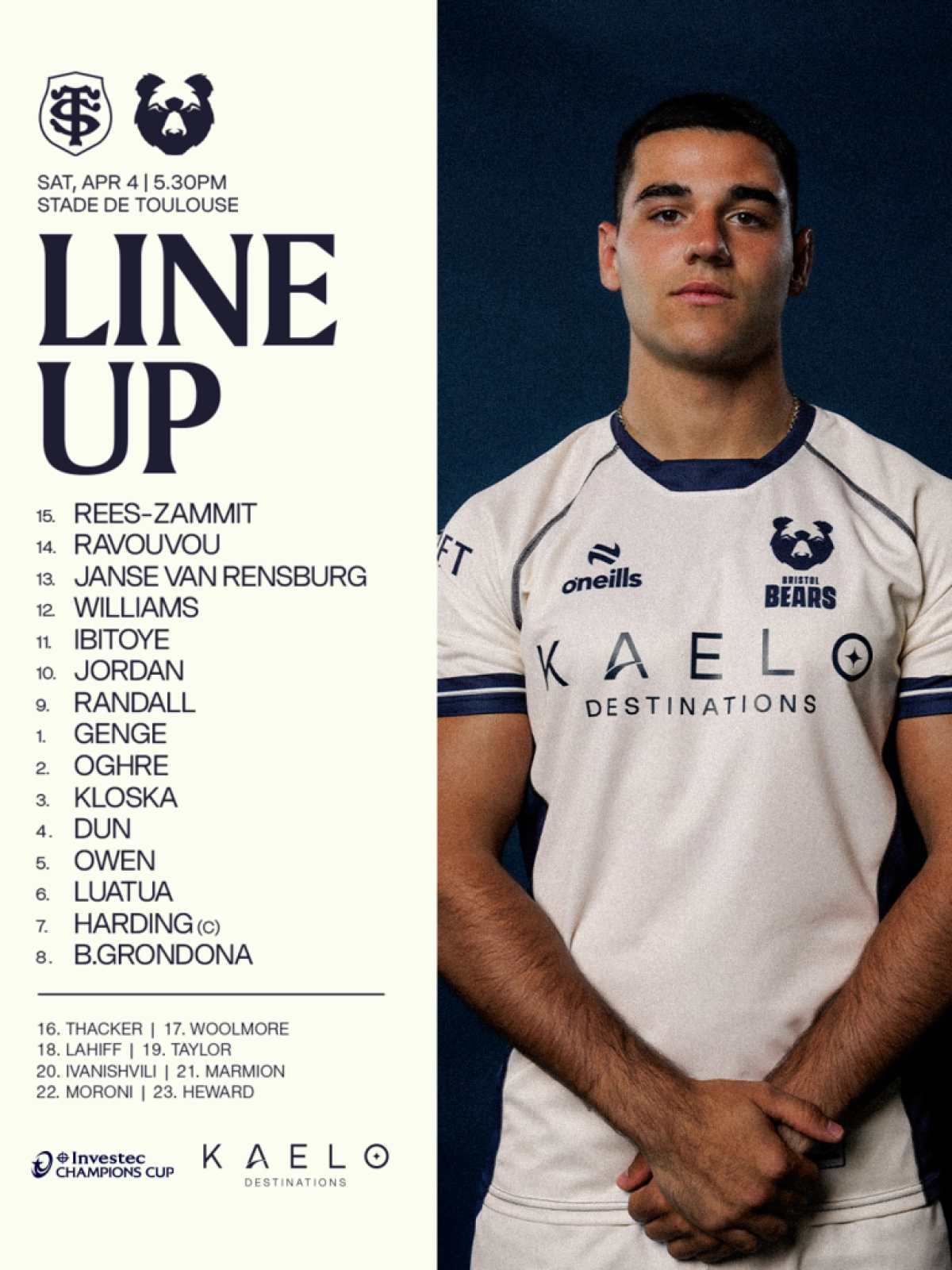 Toulouse - Bristol : La compo officielle du Stade Toulousain révélée pour le match de Champions Cup samedi