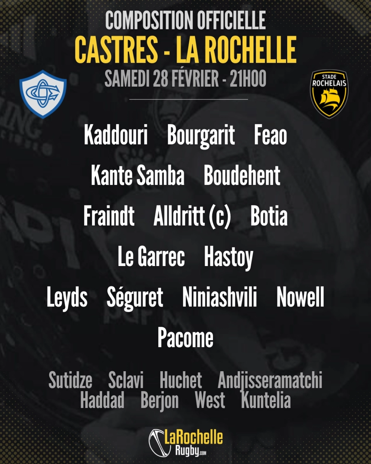 Toulouse - Montauban : La compo officielle du Stade Toulousain révélée pour le match de samedi en Top 14