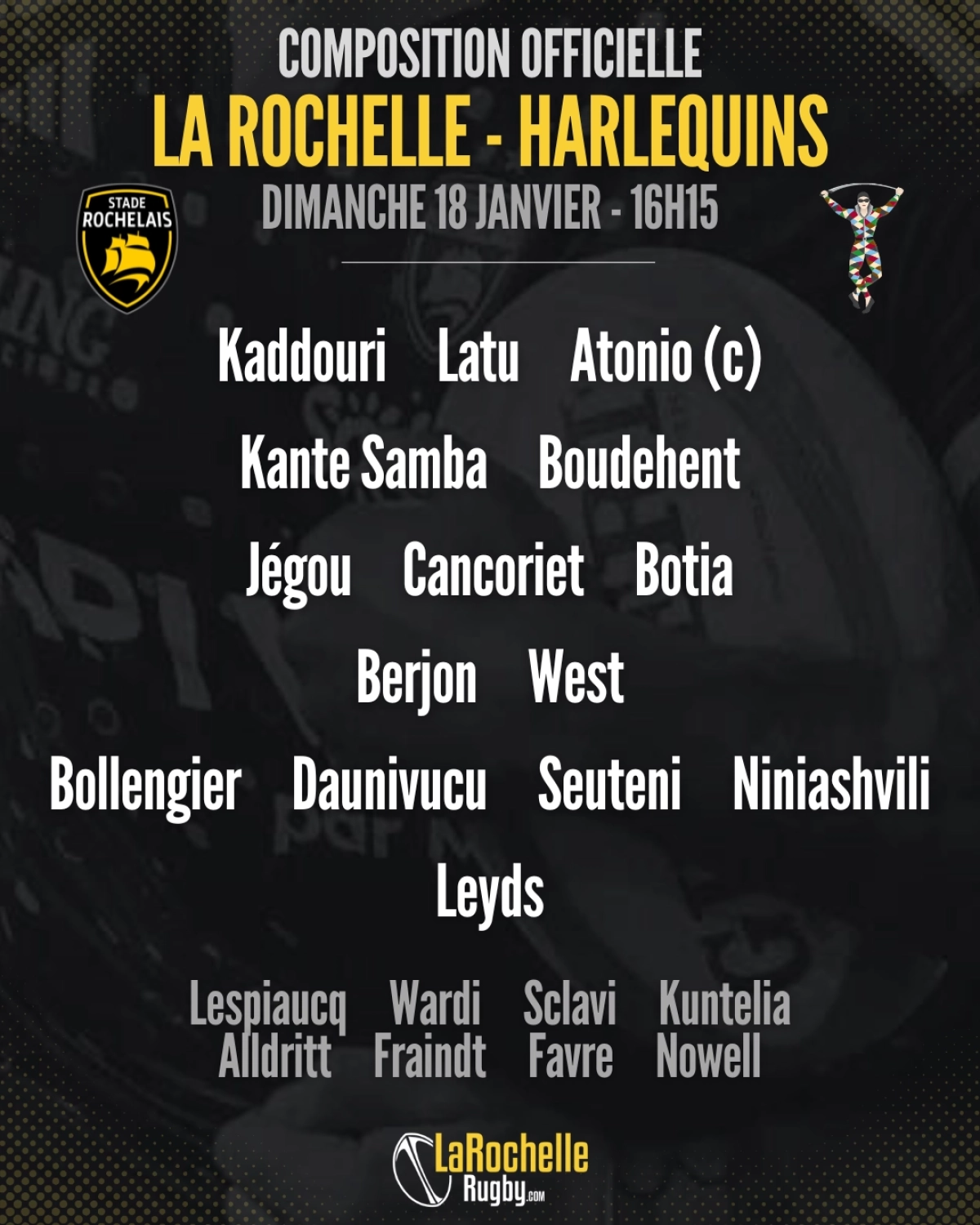 Toulouse vs Sale : La compo officielle du Stade Toulousain dévoilée pour le match de samedi en Champions Cup