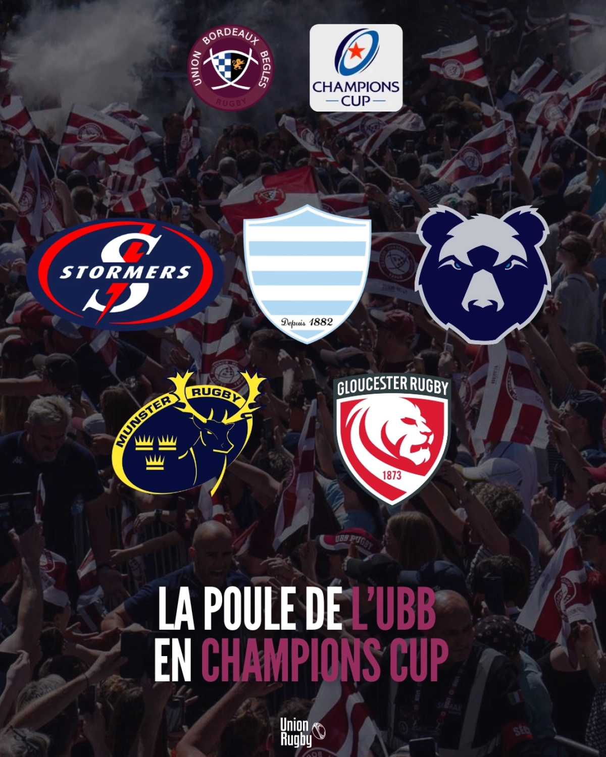 UBB : Les futurs adversaires en Champions Cup 2026-2027 annoncés