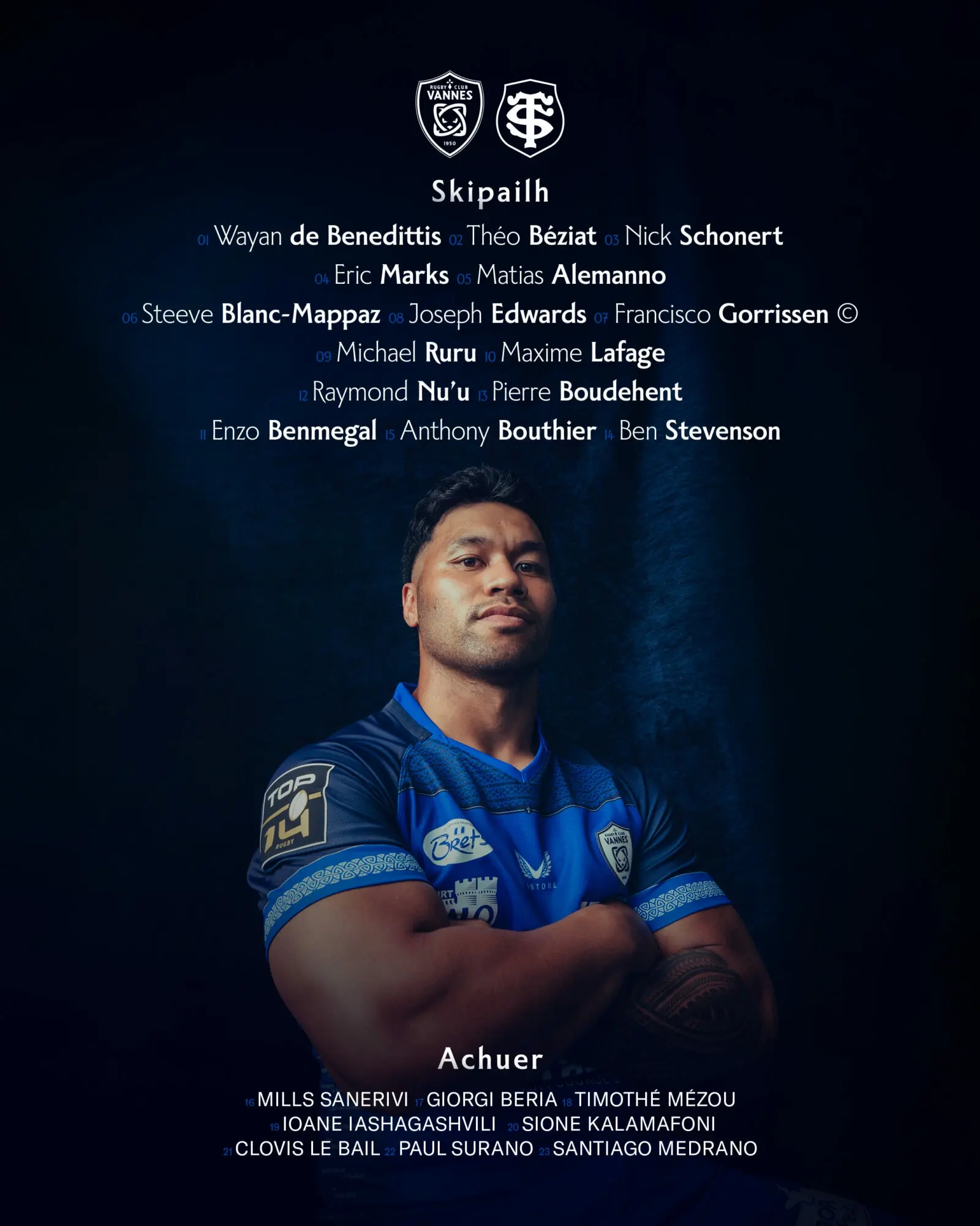 Vannes - Toulouse : La composition officielle du Stade Toulousain révélée pour la 3e journée de Top 14 samedi