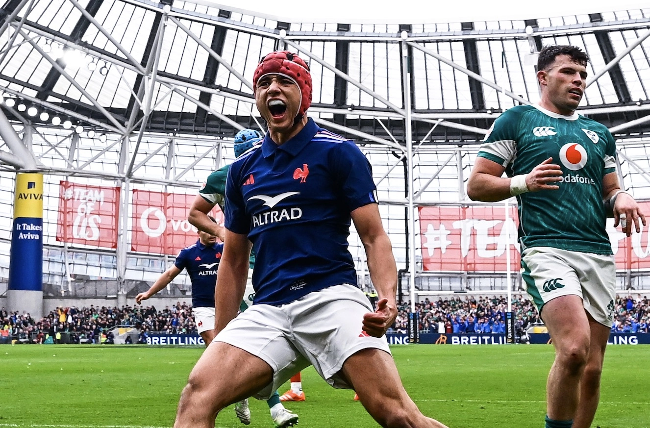 XV de France : Louis Bielle-Biarrey, le prodige qui impressionne Fabien Galthié et Romain Ntamack